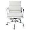 SK Designer Living | Replica Eames Aluminium Group Soft Pad Office Chair Mid Back - White