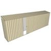 Build-a-Shed 0.8 x 6 x 2m Skillion Shed with Single Sliding Side Door - Cream