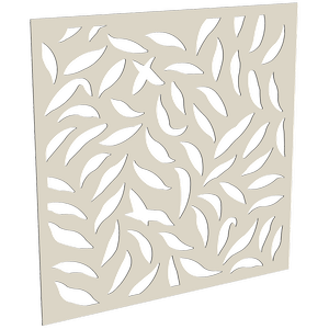 ProtectorAl 300-1200 x 300-1200mm Surfmist Large Leaf Unframed Solid Aluminium Decorative Panel