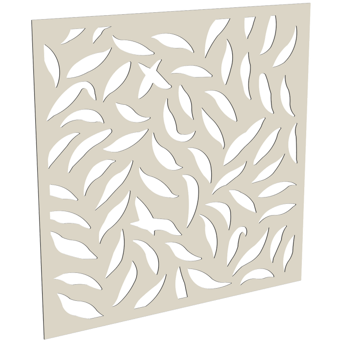 ProtectorAl 300-1200 x 300-1200mm Surfmist Large Leaf Unframed Solid Aluminium Decorative Panel