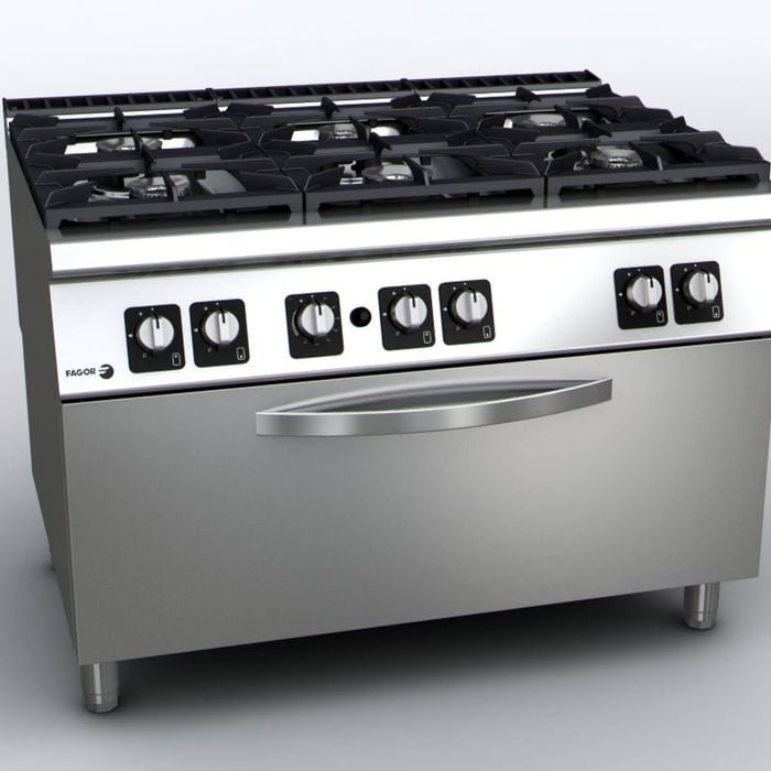Fagor Kore 900 Series Gas 6 Burner With Gas Oven  - Oven Ranges (c-g961oph)