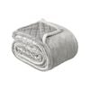Mansfield 480gsm Sherpa Blanket Aluminium - Single/Double Bed