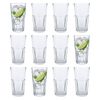 Argon Tableware Panelled Highball Glasses - 400ml - Pack of 12
