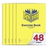 5x Spirax 70 Gsm 48 Pages A4 8mm Ruled No.100 Exercise Book School Notebook
