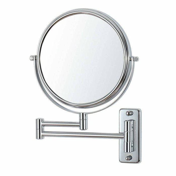 Dolphy Wall Mounted Makeup Mirror - Round (3x & 1x Dual-Sided)