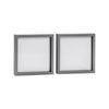 Nicola Spring Acrylic 3D Box Photo Frames - 20" x 20" - Pack of 2