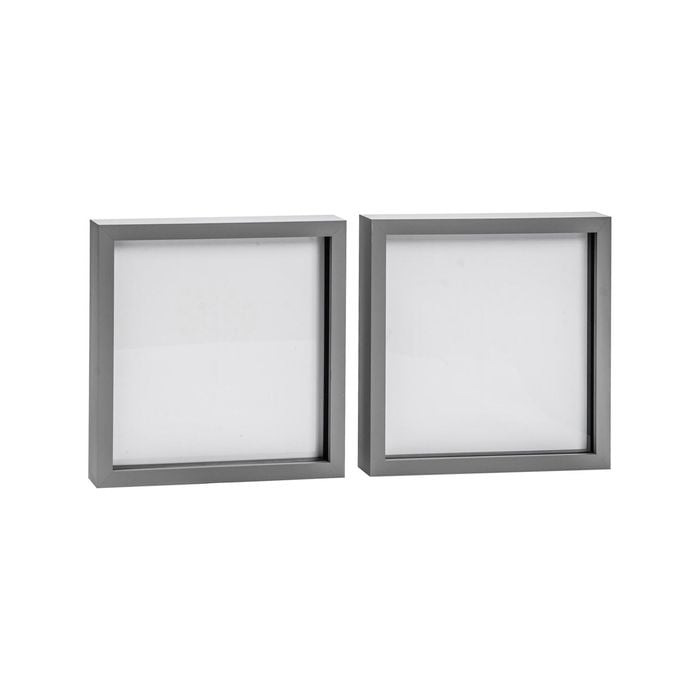 Nicola Spring Acrylic 3D Box Photo Frames - 20" x 20" - Pack of 2