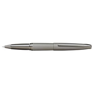 Cross Atx Sandblast Rollerball Pen Click-off Cap Writing Stationery Titanium Gry