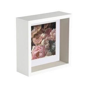 Nicola Spring 6 x 6 3D Shadow Deep Box Photo Frame - Craft Display Picture Frame with 4 x 4 Mount