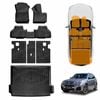 Floor Mats Boot Liner Set for BMW X3 2011-2017 F25 Series All Weather Heavy Duty Cargo Kick Mats Back Seat Protector Cover