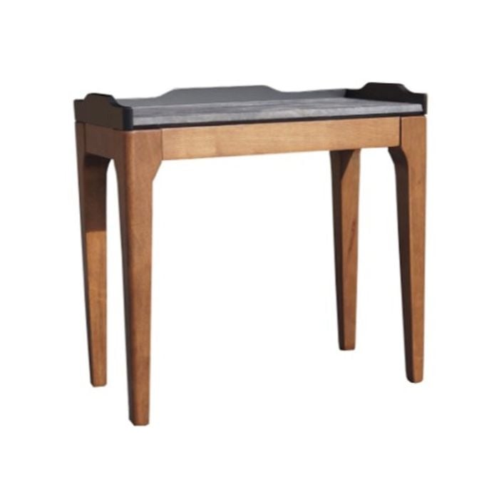 Elaine Grey and Walnut End Table