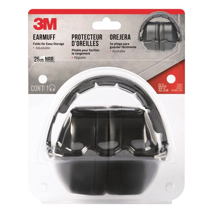 3M Black Folding Ear Muff