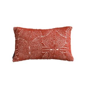 SOGA 30CM Cinnabar Lumbar Throw Pillow
