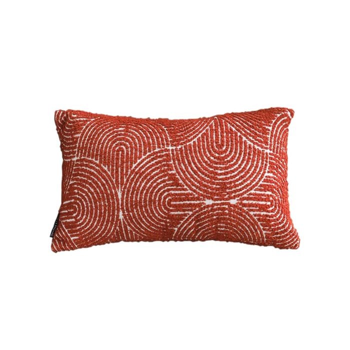 SOGA 30CM Cinnabar Lumbar Throw Pillow
