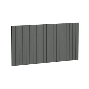 Kaboodle 1000mm Grey Fig V-Groove Fridge Cabinet Doors - 2 Pack