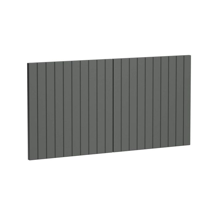 Kaboodle 1000mm Grey Fig V-Groove Fridge Cabinet Doors - 2 Pack