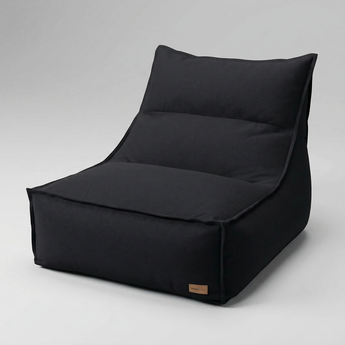 Cotton Boss Bean Bag - Black - Indoor Beanbag Cover - Room Décor