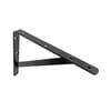 Carinya 250 x 200mm Black Heavy Duty Straight Stayed Bracket