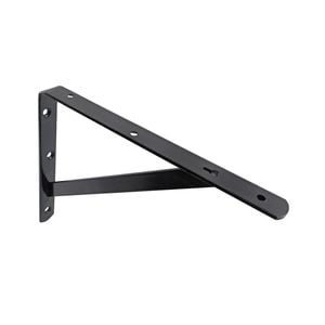 Carinya 250 x 200mm Black Heavy Duty Straight Stayed Bracket