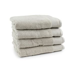 4pc Onkaparinga 69x140cm Avalon Bath Towel 550GSM Soft Sand
