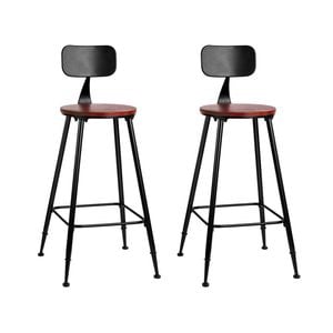 Artiss Set of 2 Vintage Retro Industrial Bar Stools