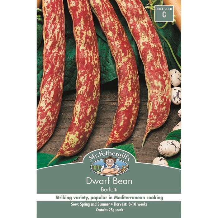 Mr Fothergill's Seed Dwarf Bean Borlotti