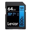 Lexar 64GB C10 UHS I U3 V30 Memory Card [LSD0800P064G-BNNNG]