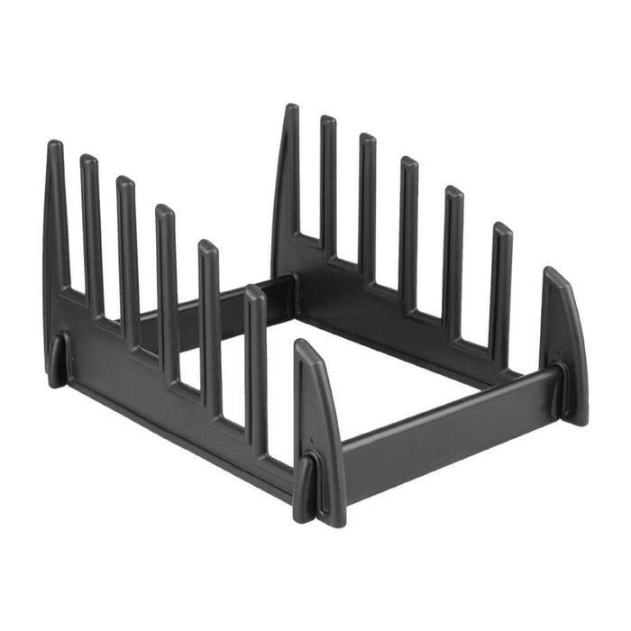 Hygiplas Plastic Chopping Board Rack Large 6x 25mm Slots Commercial Kitchen Storage
