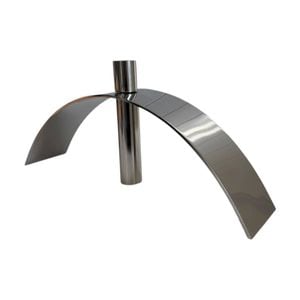 SS Collective Large Candlestick Candle Holder Silver George Arch Taper 13cm