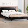 Alfordson Bed Frame Queen Size Leather Black