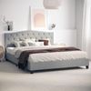Sonata Queen Grey Curved Bed Frame