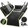 NNEOBA 6-in-1 Waterproof Dog Car Seat Cover for Back Seat Hammock Style Green
