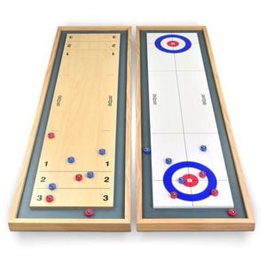 Shuffleboard & Curling 2-in-1 Game Table