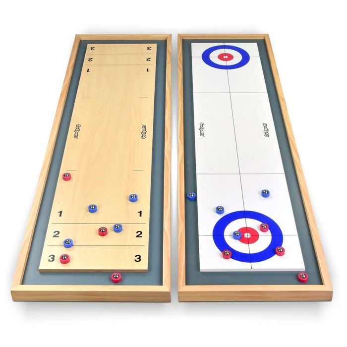 Shuffleboard & Curling 2-in-1 Game Table