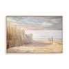 Artey | Sandy Beach, Morning - Framed Canvas - Natural Frame - 80 x 120cm