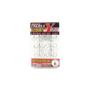 Decoy YW77 Wide Gap Extra Strong Treble Fishing Hook 6