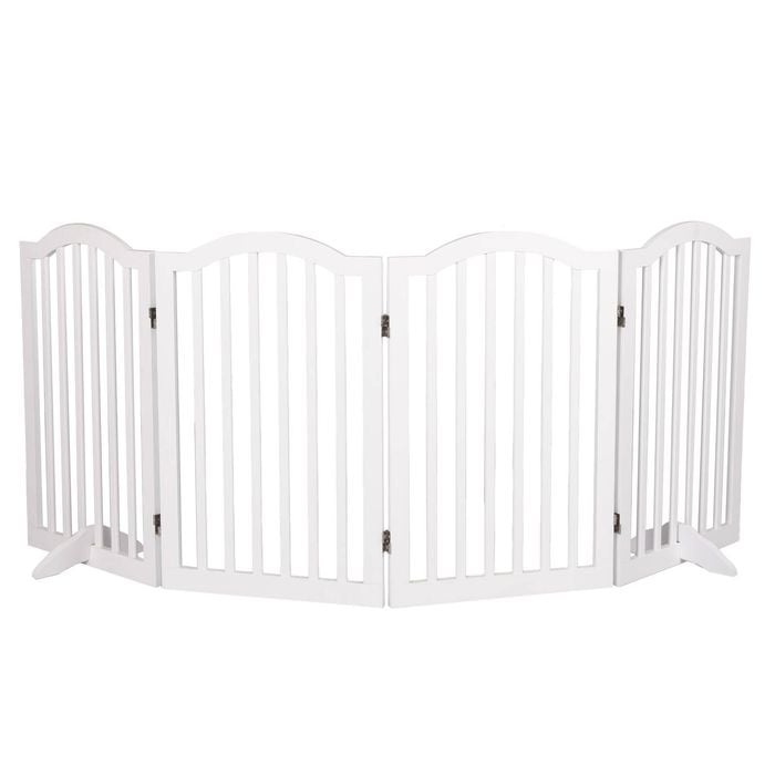 Pawz 4-Panel Foldable Pet Gate White