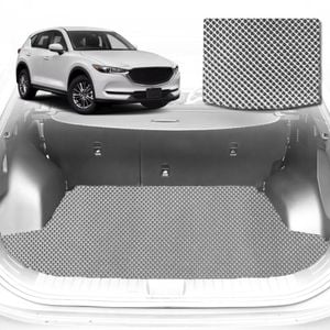 6D Diamond Car Boot Mat for Mazda CX-5 (KE)2012-2017-Cargo Mat-Grey-Outback GT