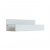 RapidHome 270 x 75 x 85mm White Magnetic Steel Wall Rack