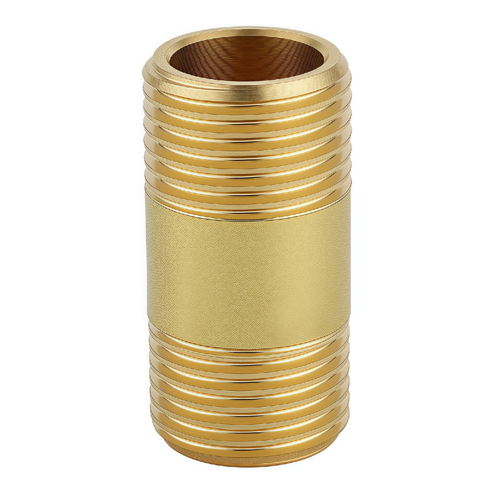 Kinetic - 15mm x 40mm Brass Threaded Barrel Nipple LF