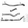 Ignite Exhausts Turbo Back For Toyota Landcruiser 79 Series V8 D/cab 3" Cat & Straight Pipe Raw Aluminised Steel