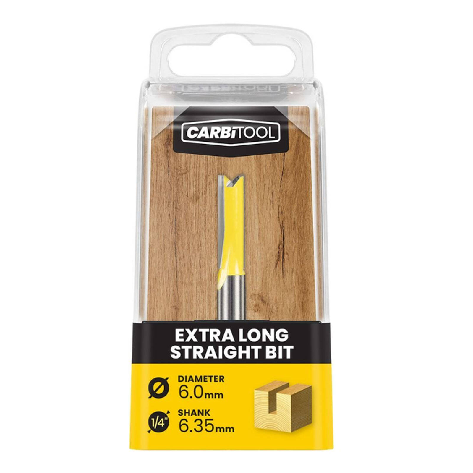 Carbitool 6.0mm TCT XL Extra Long Straight Router Bit