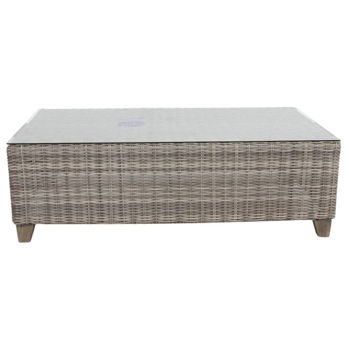 Sophy 131cm Wicker Rattan Outdoor Coffee Table - Bunnings Australia