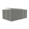 Absco Sheds 3.0 x 4.48 x 2.06m Woodland Grey Three Door Utility Garden Shed