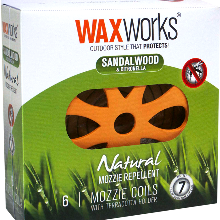 Waxworks Citronella & Sandalwood Incense Diffuser - 6 Pack