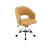Costway Swivel Chair Height Adjustable Bedroom Yellow