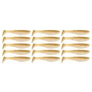 3x 5PK 4In Rapala Crush City Heavy Hitter Plastic Paddle Tail Lures - Whiting