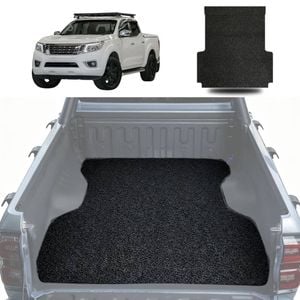 Signature Honeycomb UTE Tub Mat Tray Liner for Nissan Navara Dual Cab 2015 - Current (NP300/D23 STX with rear cupholder) - Black