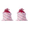 2PK Annabel Trends Santa Sack Christmas Holiday Gift Bag 73x55cm Fa La La La
