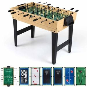 Costway 10-in-1 Game Table Soccer Foosball Pool Table